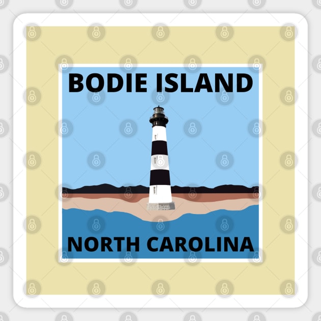 Bodie Island Lighthouse Magnet by Trent Tides